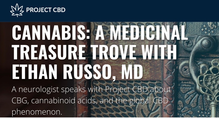 PROJECT CBD | CANNABIS: A MEDICINAL TREASURE TROVE WITH ETHAN RUSSO, MD